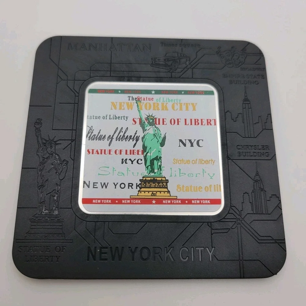 New‎ York City Coasters Set of 6 NYC Landmarks Souvenir Gift Box Modern Decor